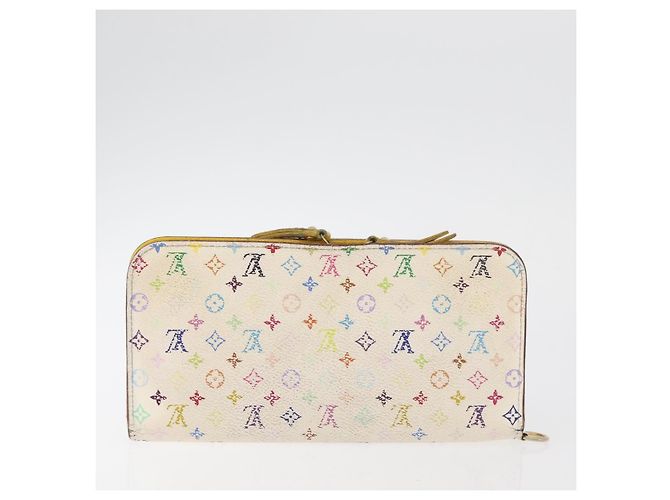 LOUIS VUITTON Portafoglio Monogram Multicolor 2 Set White LV Auth BA12853 Bianco - vista 3
