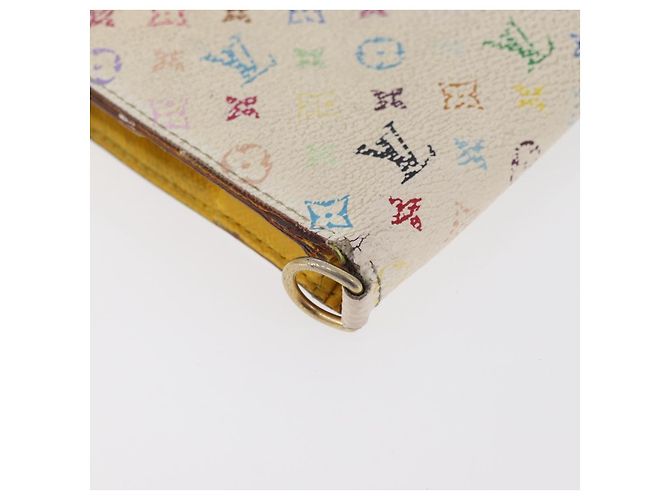 LOUIS VUITTON Portafoglio Monogram Multicolor 2 Set White LV Auth BA12853 Bianco - vista 7