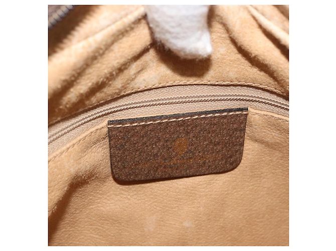Borsa GUCCI GG Supreme Web Sherry Line PVC Beige Oro 24 02 005 Auth BA12706 D'oro - vista 20
