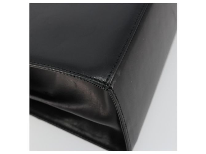 Borsa a mano Salvatore Ferragamo Gancini in pelle nera e oro Auth 181150 Nero D'oro - vista 17