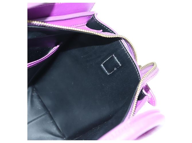 Céline Borsa CELINE Luggage Micro Shopper in pelle 2way Viola Oro Auth 179426SAV D'oro Porpora - vista 24