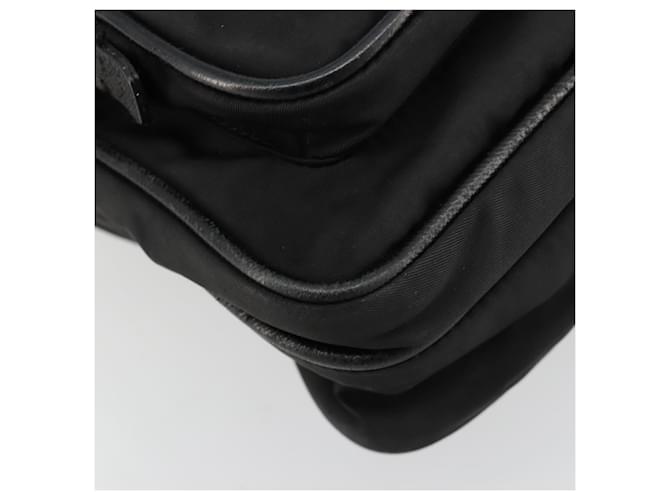 Borsa a Spalla PRADA Nylon Nero Argento Auth 180848 - vista 14