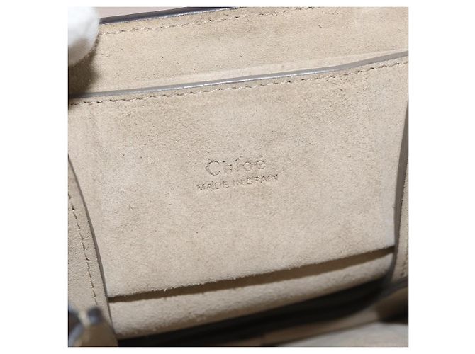 Chloé Borsa a Spalla Chloe Fay in Pelle Beige Oro Auth BA12889 D'oro - vista 21