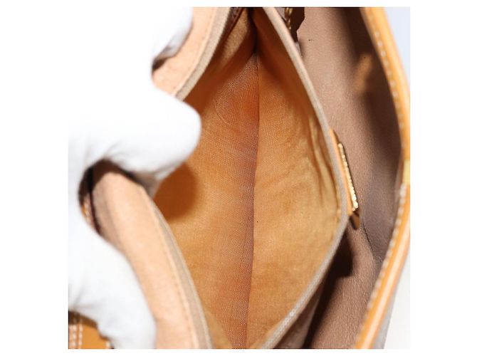 Borsa a Spalla GUCCI Micro GG Supreme PVC Beige Oro 004 58 0264 Auth BA12708 D'oro - vista 11