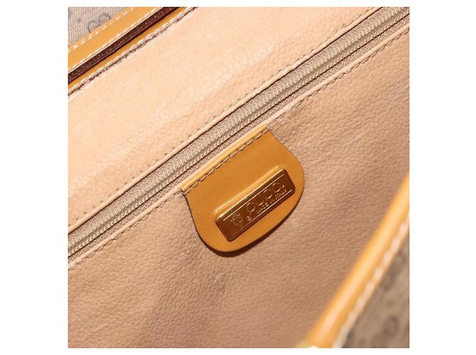 Borsa a Spalla GUCCI Micro GG Supreme PVC Beige Oro 004 58 0264 Auth BA12708 D'oro - vista 19