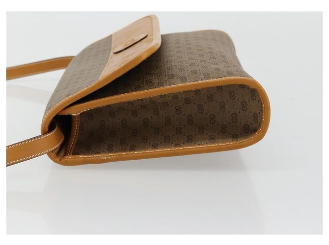 Borsa a Spalla GUCCI Micro GG Supreme PVC Beige Oro 004 58 0264 Auth BA12708 D'oro - vista 4