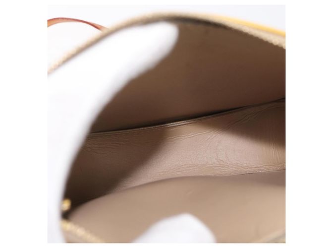LOUIS VUITTON Monogram Vernis Motto Bolsa de Accesorios Beige M91136 LV Auth 181309 - vista 10