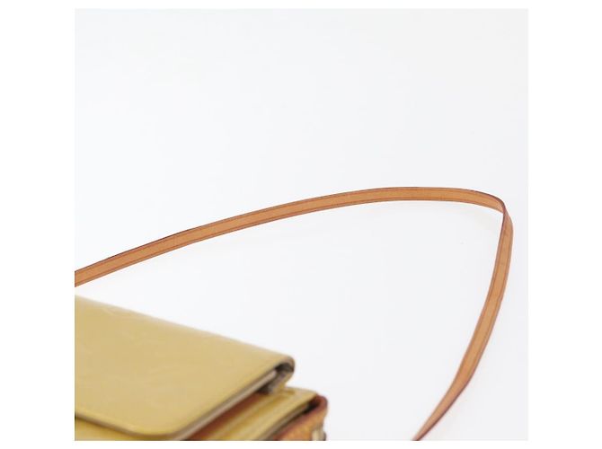 LOUIS VUITTON Monogram Vernis Motto Bolsa de Accesorios Beige M91136 LV Auth 181309 - vista 14