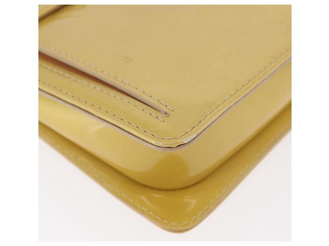 LOUIS VUITTON Monogram Vernis Motto Bolsa de Accesorios Beige M91136 LV Auth 181309 - vista 15