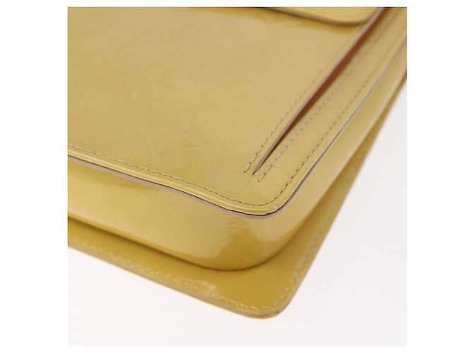 LOUIS VUITTON Monogram Vernis Motto Bolsa de Accesorios Beige M91136 LV Auth 181309 - vista 16