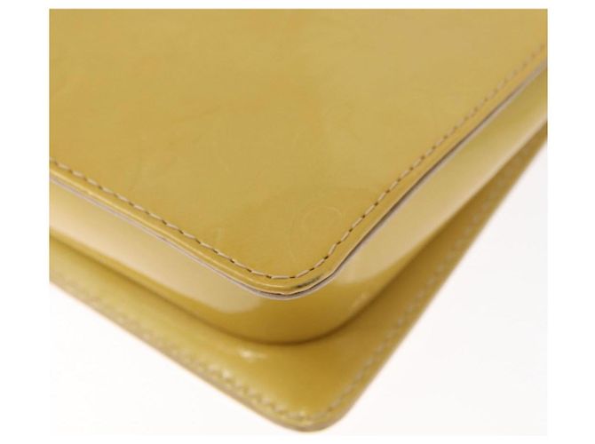 LOUIS VUITTON Monogram Vernis Motto Bolsa de Accesorios Beige M91136 LV Auth 181309 - vista 18