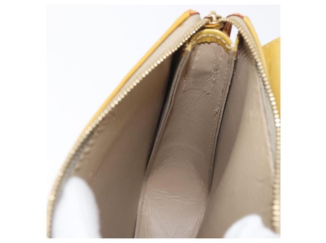 LOUIS VUITTON Monogram Vernis Motto Bolsa de Accesorios Beige M91136 LV Auth 181309 - vista 19