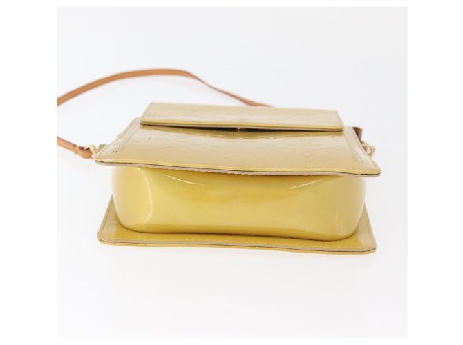 LOUIS VUITTON Monogram Vernis Motto Bolsa de Accesorios Beige M91136 LV Auth 181309 - vista 5
