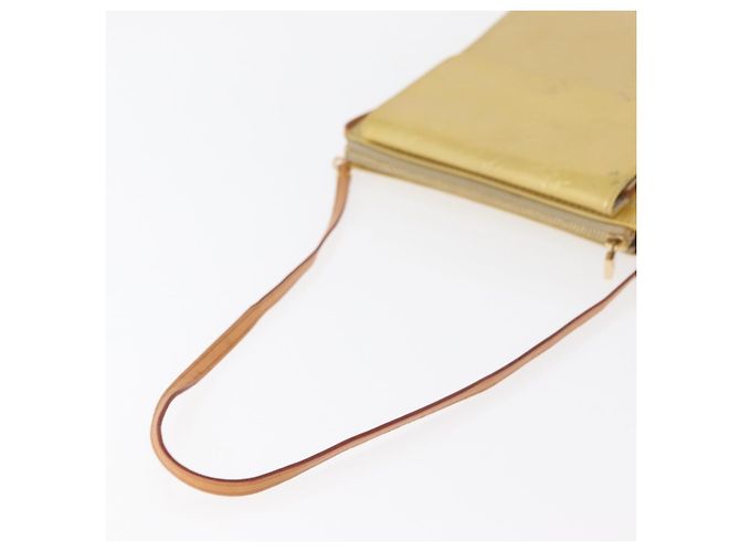 LOUIS VUITTON Monogram Vernis Motto Bolsa de Accesorios Beige M91136 LV Auth 181309 - vista 7