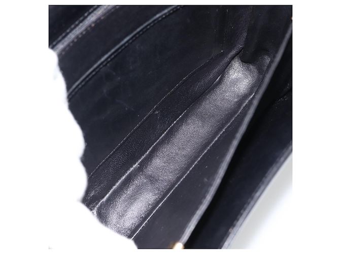 Céline Borsa a Spalla CELINE Horse Carriage in Pelle Nera e Oro Auth bs35269 Nero D'oro - vista 11