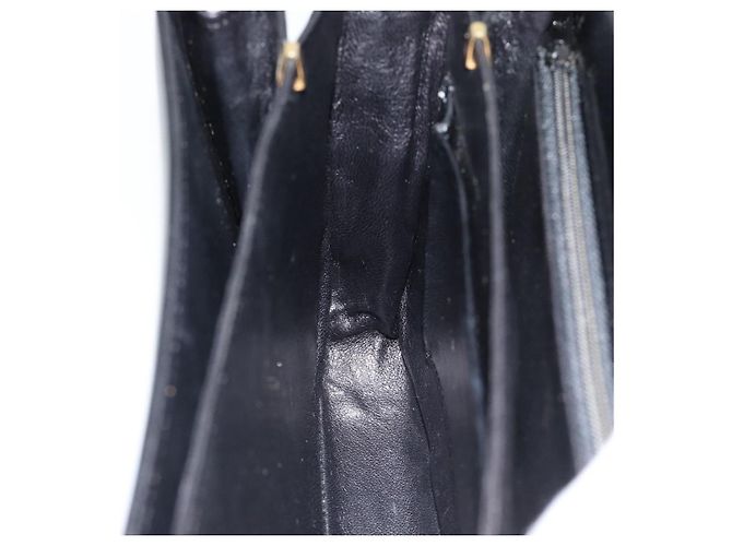Céline Borsa a Spalla CELINE Horse Carriage in Pelle Nera e Oro Auth bs35269 Nero D'oro - vista 20