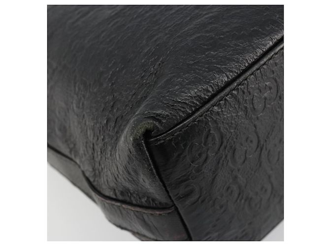 Bolso de hombro GUCCI GG Canvas Guccissima Cuero Negro Plata 257282 Auth ka4401 - vista 17