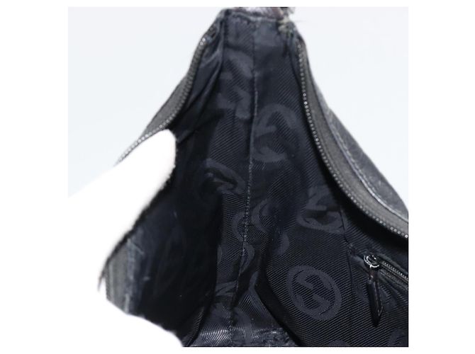 Bolso de hombro GUCCI GG Canvas Guccissima Cuero Negro Plata 257282 Auth ka4401 - vista 20