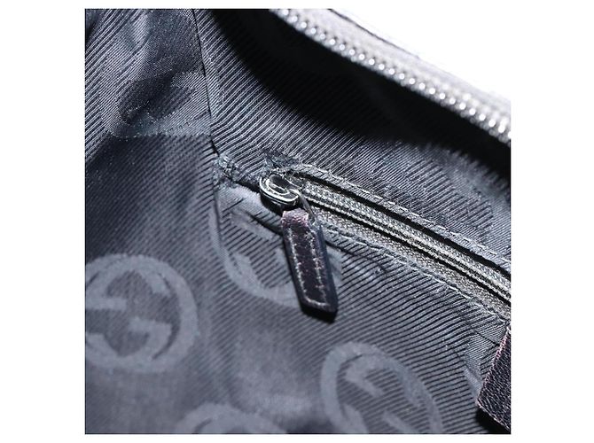 Bolso de hombro GUCCI GG Canvas Guccissima Cuero Negro Plata 257282 Auth ka4401 - vista 21