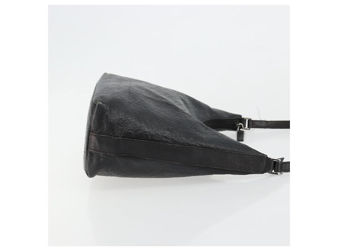 Bolso de hombro GUCCI GG Canvas Guccissima Cuero Negro Plata 257282 Auth ka4401 - vista 3