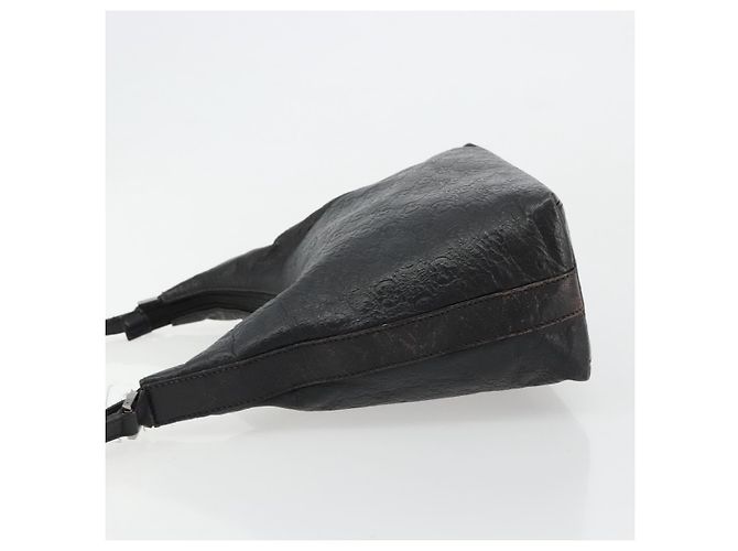 Bolso de hombro GUCCI GG Canvas Guccissima Cuero Negro Plata 257282 Auth ka4401 - vista 4
