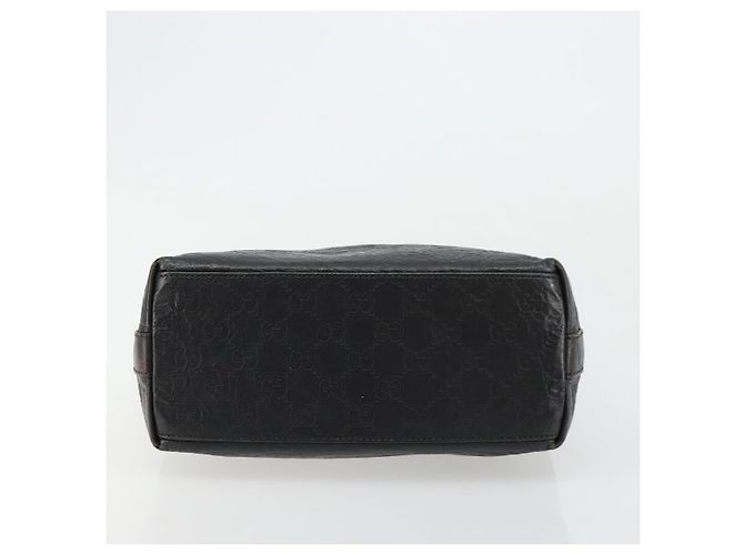Bolso de hombro GUCCI GG Canvas Guccissima Cuero Negro Plata 257282 Auth ka4401 - vista 5