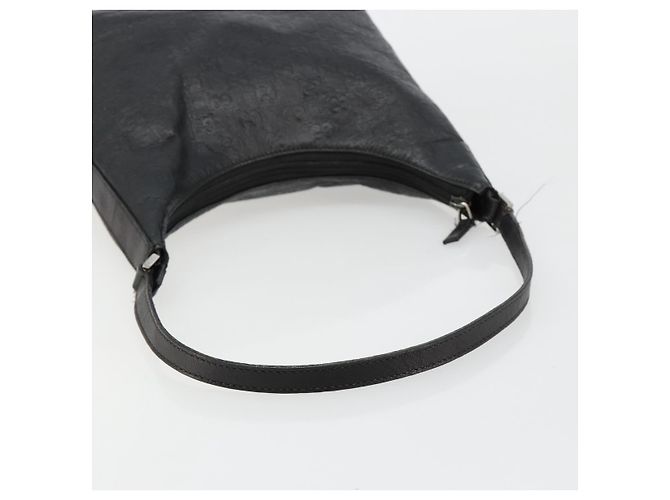 Bolso de hombro GUCCI GG Canvas Guccissima Cuero Negro Plata 257282 Auth ka4401 - vista 7