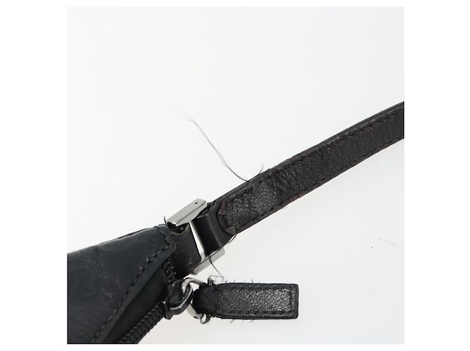 Bolso de hombro GUCCI GG Canvas Guccissima Cuero Negro Plata 257282 Auth ka4401 - vista 8