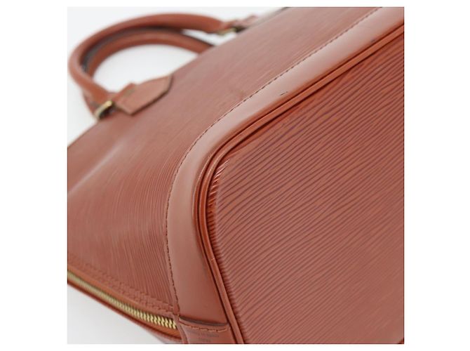 Borsa LOUIS VUITTON Epi Alma Marrone M52143 LV Auth 181467V - vista 15