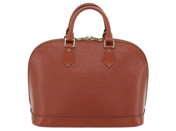 Borsa LOUIS VUITTON Epi Alma Marrone M52143 LV Auth 181467V - vista 2