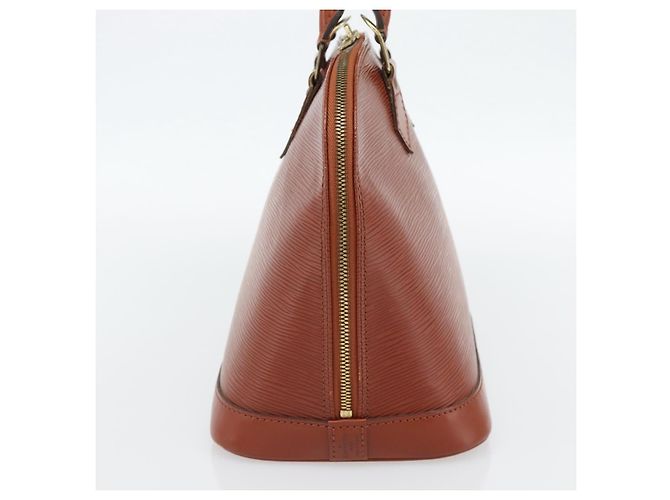 Borsa LOUIS VUITTON Epi Alma Marrone M52143 LV Auth 181467V - vista 3