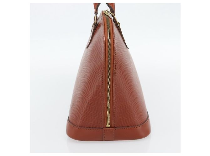 Borsa LOUIS VUITTON Epi Alma Marrone M52143 LV Auth 181467V - vista 4