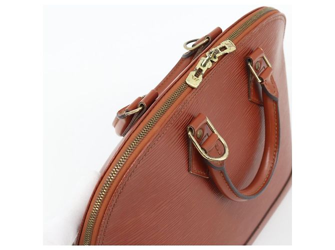Borsa LOUIS VUITTON Epi Alma Marrone M52143 LV Auth 181467V - vista 6