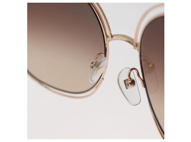 Chloé Gafas de sol Chloe metal Gold Tone Auth BA12851A - vista 10