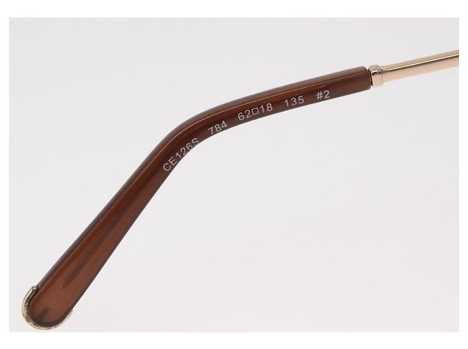 Chloé Gafas de sol Chloe metal Gold Tone Auth BA12851A - vista 12