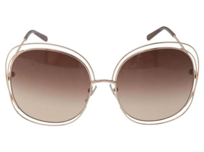 Chloé Gafas de sol Chloe metal Gold Tone Auth BA12851A - vista 13