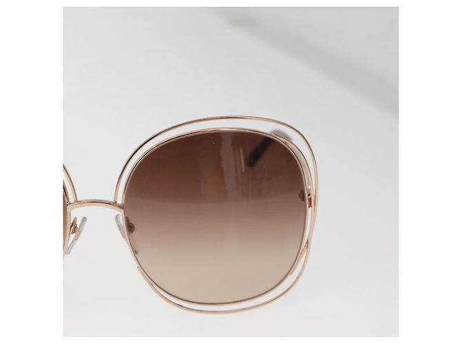 Chloé Gafas de sol Chloe metal Gold Tone Auth BA12851A - vista 4