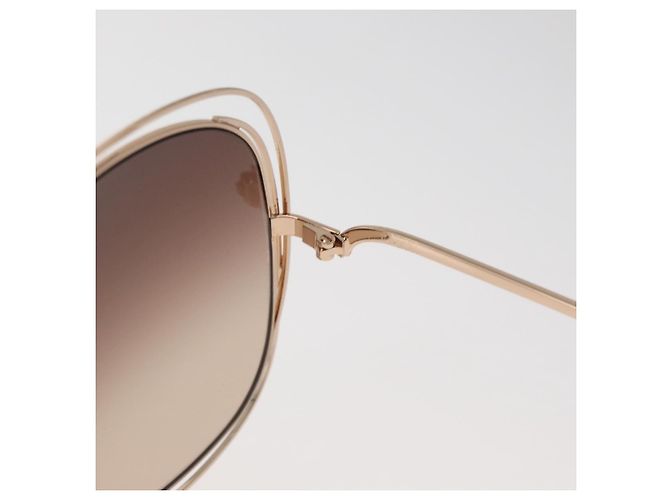 Chloé Gafas de sol Chloe metal Gold Tone Auth BA12851A - vista 8