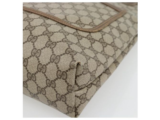 Borsa Tote GUCCI GG Supreme Web Sherry Line PVC Beige Red 39 02 003 Auth 180682 - vista 9