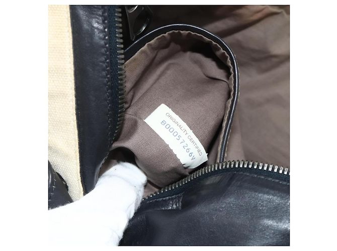 Borsa a Spalla BOTTEGA VENETA INTRECCIATO in Pelle 2way Nero Auth bs35143 - vista 12