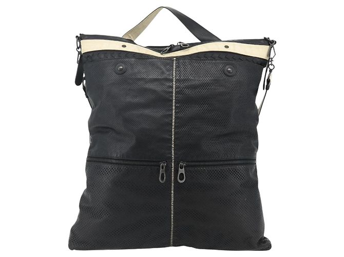 Borsa a Spalla BOTTEGA VENETA INTRECCIATO in Pelle 2way Nero Auth bs35143 - vista 13