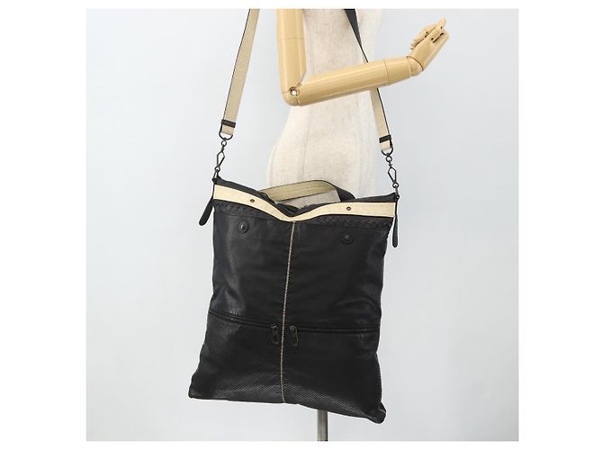 Borsa a Spalla BOTTEGA VENETA INTRECCIATO in Pelle 2way Nero Auth bs35143 - vista 26