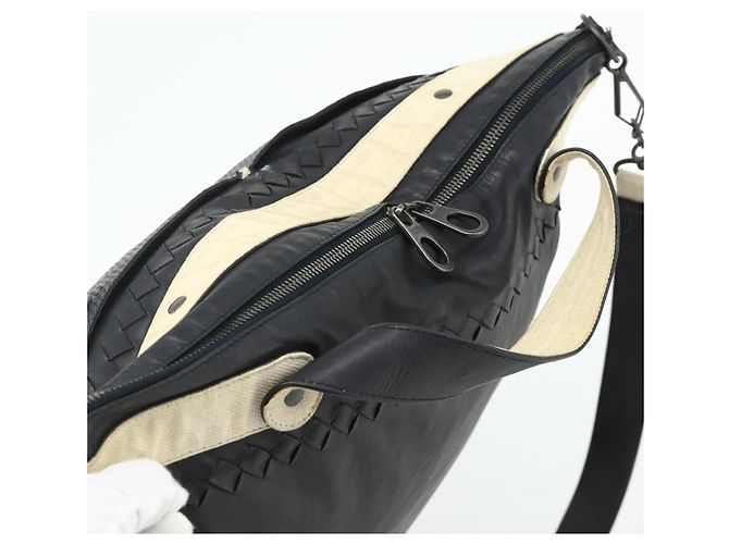Borsa a Spalla BOTTEGA VENETA INTRECCIATO in Pelle 2way Nero Auth bs35143 - vista 6
