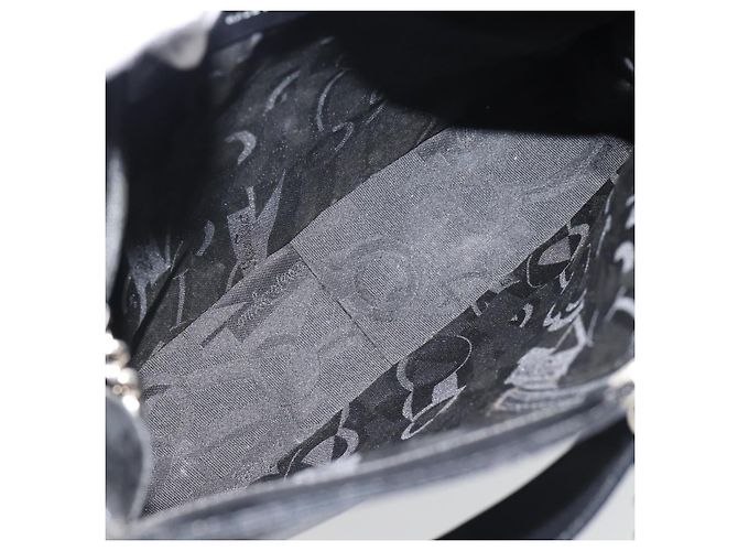 Borsa a tracolla Salvatore Ferragamo Gancini in pelle nera argento Auth bs35252 Nero - vista 11