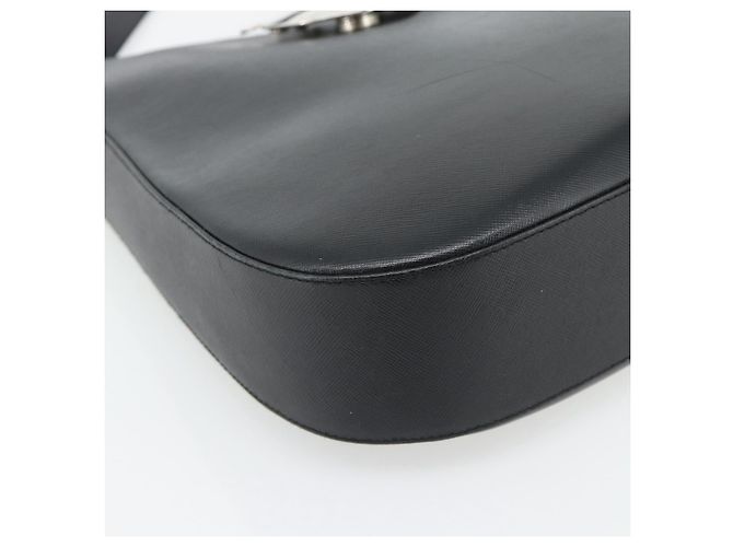 Borsa a tracolla Salvatore Ferragamo Gancini in pelle nera argento Auth bs35252 Nero - vista 14