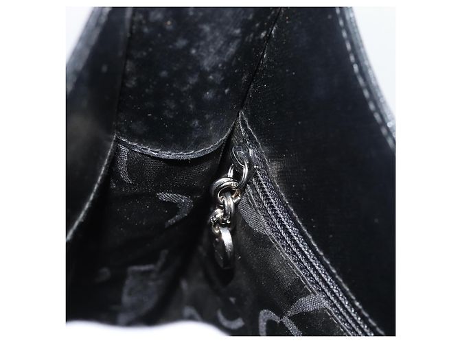 Borsa a tracolla Salvatore Ferragamo Gancini in pelle nera argento Auth bs35252 Nero - vista 19