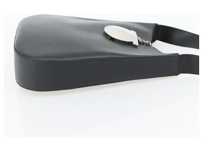 Borsa a tracolla Salvatore Ferragamo Gancini in pelle nera argento Auth bs35252 Nero - vista 4