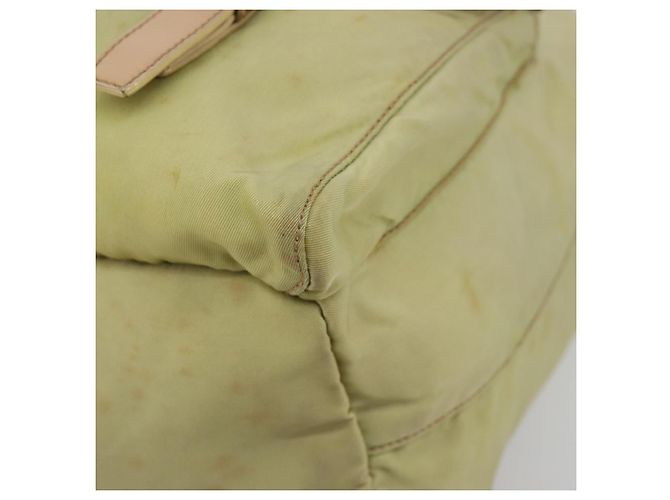 Zaino PRADA Nylon Verde Argento Auth 180684 - vista 16