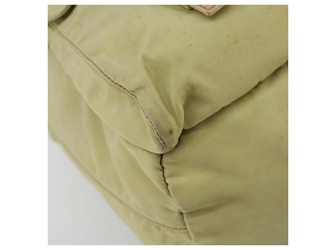 Zaino PRADA Nylon Verde Argento Auth 180684 - vista 17