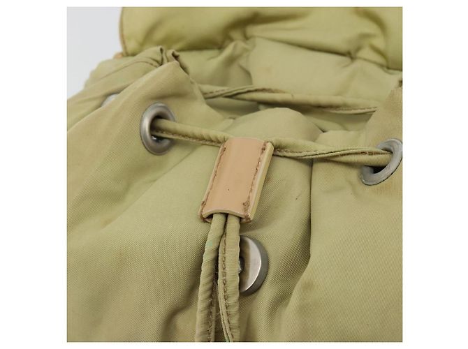 Zaino PRADA Nylon Verde Argento Auth 180684 - vista 23